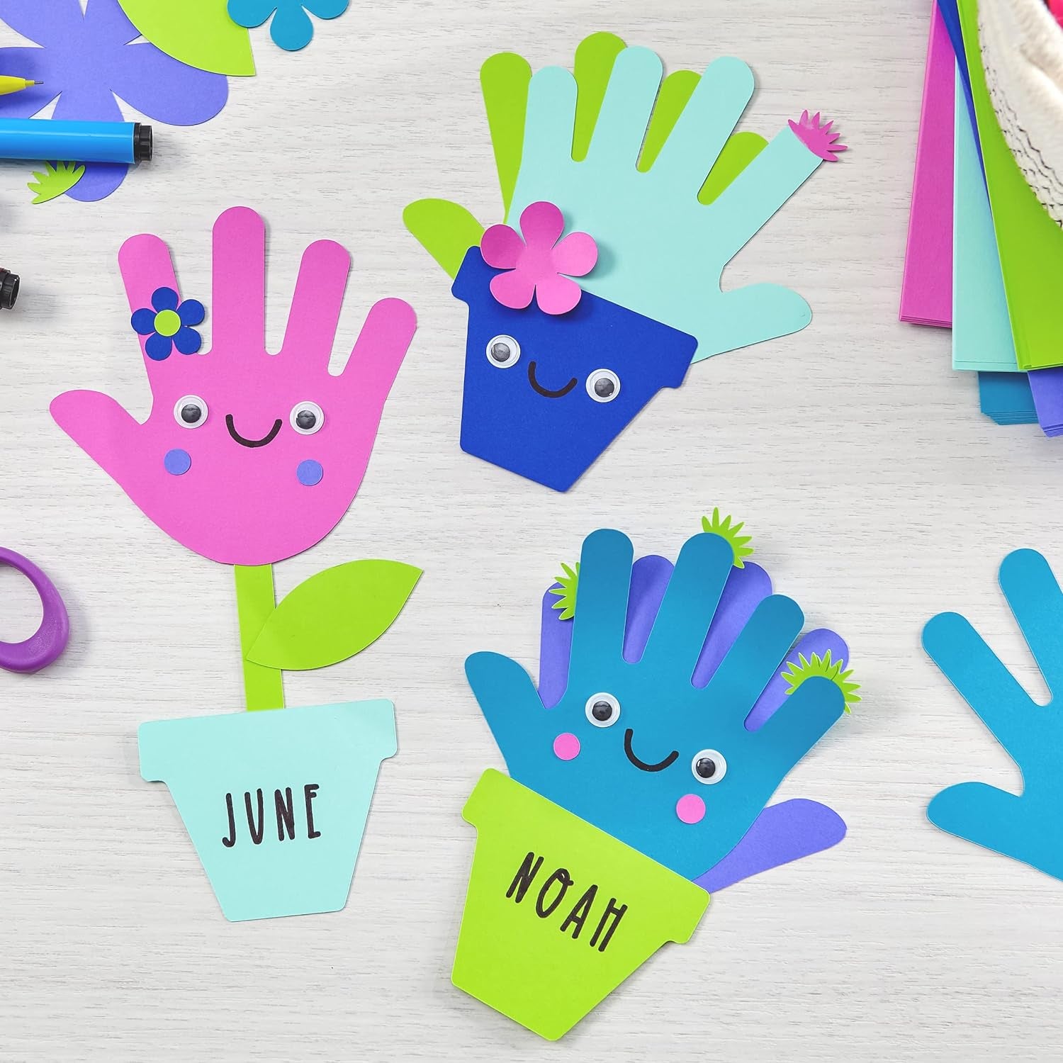 Crafting Cardstock, 12" X 12", 65 Lb/176 Gsm, Flora 6-Color Assortment, 84 Sheets (91783)