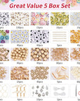 16860 Pcs Clay Beads Bracelet Making Kit, 128 Colors Polymer Beads Spacer Heishi Beads, Flat Preppy Beads for Jewelry Making Kit with Charms, DIY Crafts Gift
