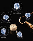 100 Pieces Clear Earring Backs Hamburger Shaped Earring Safety Backs Secure Locking Earring Backs Silicone Earring Backs Stopper for Jewelry Accessories Supplies, 2 Sizes