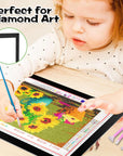 A4 LED Light Tracing Box Pad, Adjustable 9X12 Inch USB Powered Artcraft Portable Light Copy Board for Tattoo Transferring Artists DIY Drawing Diamond Art Sketching