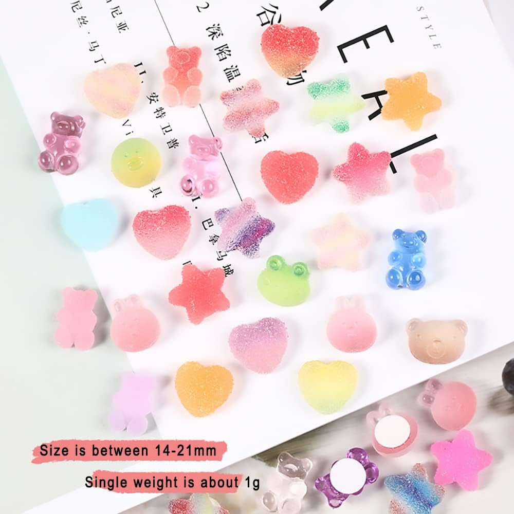 3D Clear Resin Stickers for Big Belly Cups Mugs, Removal without Trace Stickers, 100Pcs Mixed Shapes Resin Self Adhesive Art Stickers Decor for Handcraft/Diy/Photo Album/Hair Accessories/Phone Case/Laptop/Refrigerator
