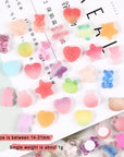 3D Clear Resin Stickers for Big Belly Cups Mugs, Removal without Trace Stickers, 100Pcs Mixed Shapes Resin Self Adhesive Art Stickers Decor for Handcraft/Diy/Photo Album/Hair Accessories/Phone Case/Laptop/Refrigerator