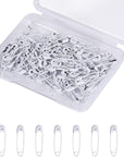120Pcs Safety Pins, 19Mm Mini Safety Pins for Clothes Metal Safety Pin for Clothing Sewing Handicrafts Jewelry Making (White)