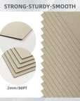25 Sheets 12.5X10" Book Board for Book Binding Thick Grey Chipboard Card Board Sheets 2 Mm 80 PT for Bookbinding,Box Making. Supporting Back Board Sheet