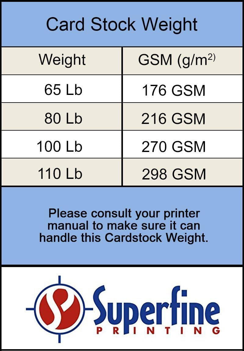 White Cardstock - for School Supplies, Kids Art & Crafts, Invitations, Business Card Printing | Extra Thick 100 Lb Card Stock, 8.5 X 11 Inch, Heavy Weight Hard Cover Stock (270 Gsm) 50 Sheets per Pack