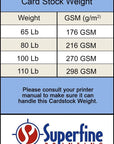 White Cardstock - for School Supplies, Kids Art & Crafts, Invitations, Business Card Printing | Extra Thick 100 Lb Card Stock, 8.5 X 11 Inch, Heavy Weight Hard Cover Stock (270 Gsm) 50 Sheets per Pack