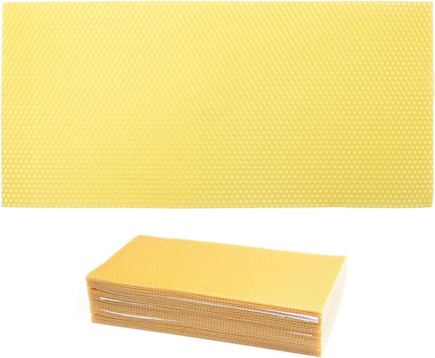 30Pcs Beeswax Sheets Beehive Wax Foundation Sheets Natural Beeswax Honeycomb Sheets for Beekeeping Candle Making
