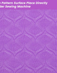 Sewing Mat Set, Sewing Machine Muffling Mat, Reduce Sewing Machine & Pedal Vibrations, Movement and Slipping, Sewing Machine and Sergers Accessory (2-Piece Set) (Purple)