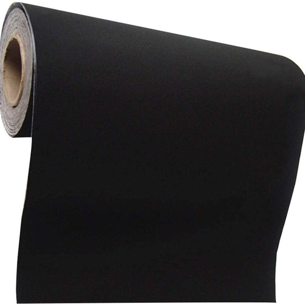 Self Adhesive Felt Fabric, Soft Velvet Drawer Liner, DIY Velvet Fabric for Art & Crafts, Jewelry Box Felt Liner, Solid Color Felt Wallpaper 15.8" X 158" (Black)
