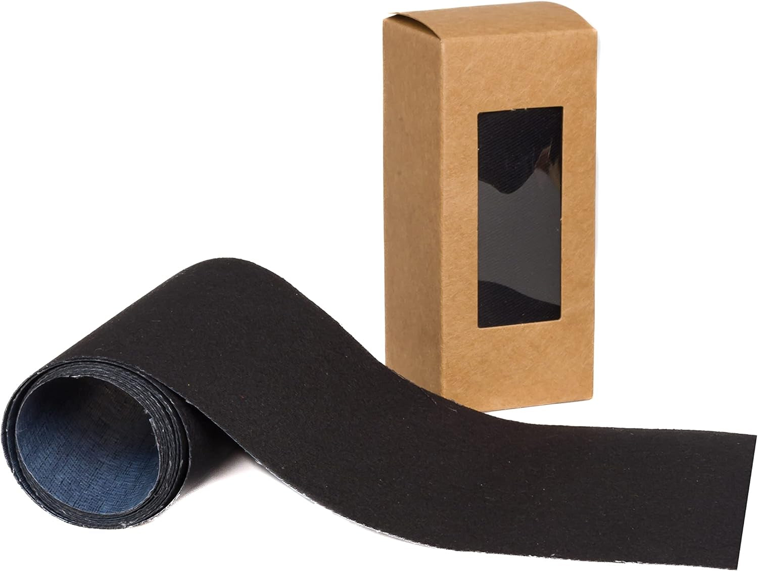 Iron Roll - 4" Width X 60" Length Iron on for Clothing, Pants Repair - Adhesive Fabric Patches - Easy to Use, Fast Result, No Sewing Needed - Black