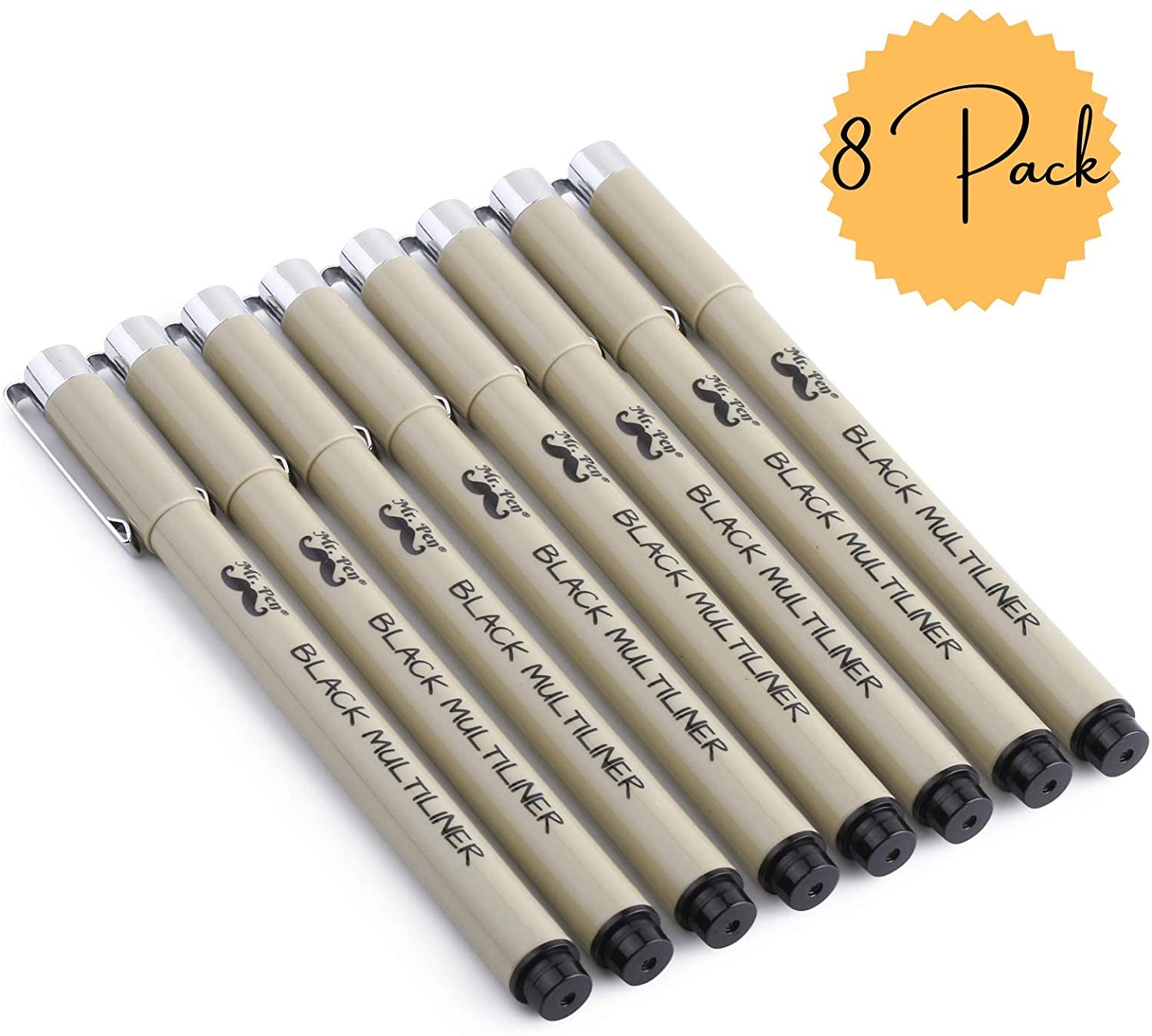 - Drawing Pens for Artists, 8 Pack Black Multiliner/Fineliner Micro Anime/Sketch Pens, Line Art/Inking Pens, Fine Point Bible Journaling Pens