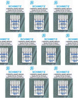 Microtex Sharp Sewing Machine Needles - Quilting & Topstitching Supplies, Size 90/14, 5-Needle Card, Pack of 5