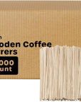 [1000 Count] 4.5 Inch Wooden Multi-Purpose Popsicle Sticks for Crafts, Ice, Ice Cream, Waxing, and Tongue Depressor Wood Sticks