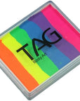 TAG Face and Body Paint Split Cake 50G Neon Rainbow