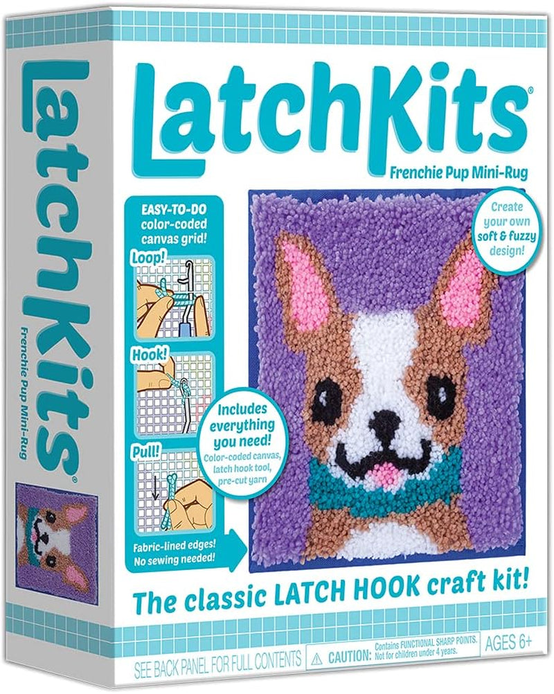 – Owl Latch Hook Kit – Easy-To-Learn Craft Project – No Sewing or Cutting – for Ages 6+