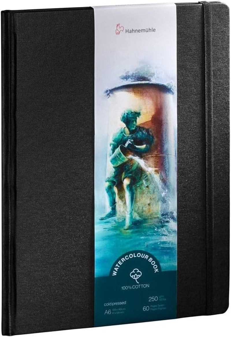 Hahnemuhle Watercolor Book, 100% Cotton, Cold Press 250Gsm, A6 Portrait (10625350)