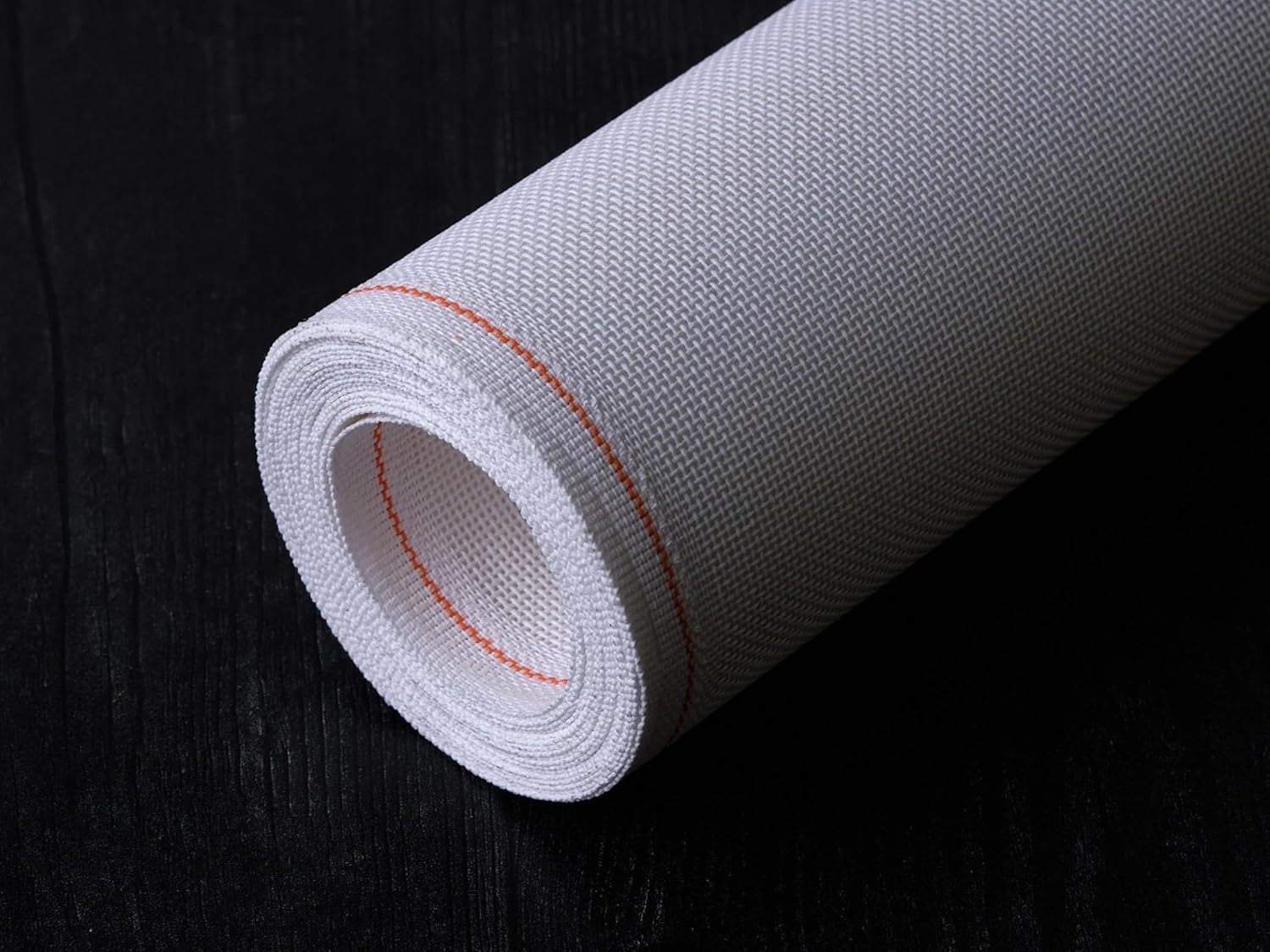 Orange Line Blank Monodeluxe 13-Mesh White Needlepoint Canvas 20" X 18"