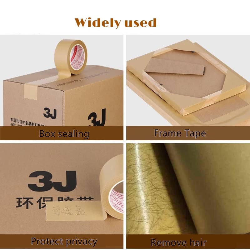 Self Adhesive Picture Frame Backing Tape Rolls Kraft Brown 1.4'' Wide X 55 Yd