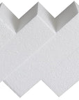 DNB Craft Foam Blocks - 6PCS 8X4X2 Inch Rectangle EPS Polystyrene White Foam Bricks - Crafts and Arts Supplies