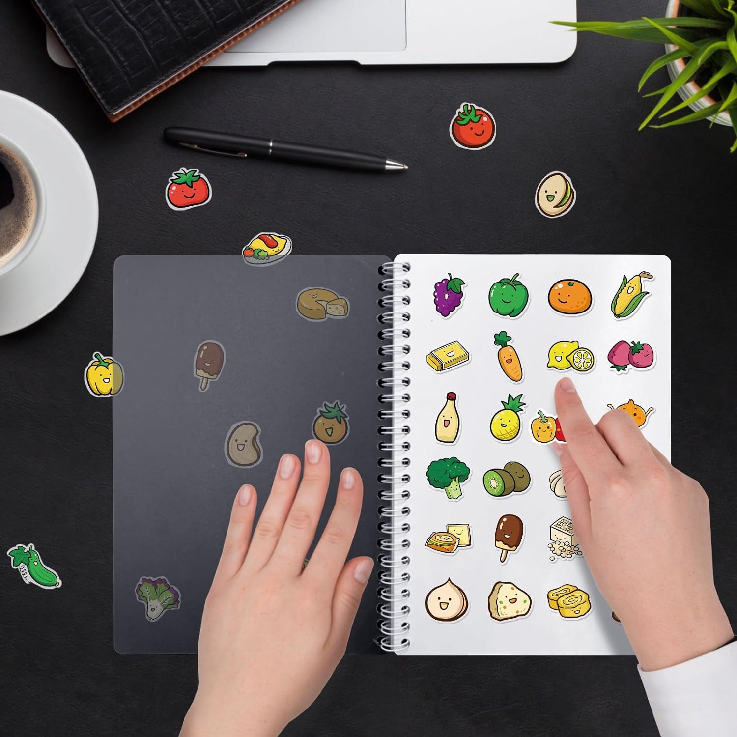 Reusable Sticker Book Collecting Album Blank Sticker Storage Book for Adults with Clear Plastic Cover 40 Sheets Release Paper Sticker Collection Book for Sticker Keeper Holder A5 Size