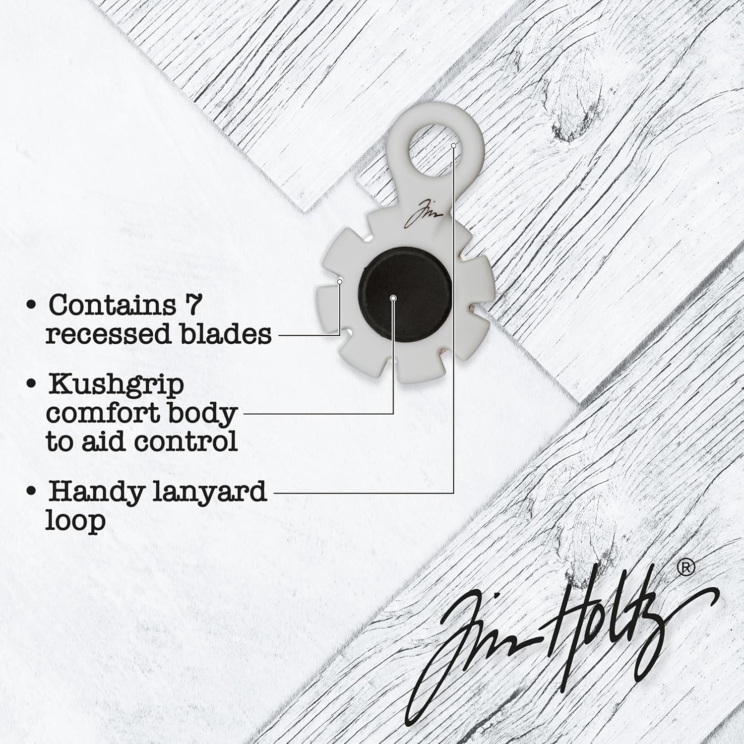 Tim Holtz Paper Distressing Tool - Scrapbook Supplies for Cardstock and Creating Rough Torn Edges - Distresser with 7 Recessed Blades