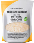 White Beeswax Pellets (1Lb) 100% Pure and Natural, Premium Quality, Cosmetic Grade, Triple Filtered Pastilles, Great for DIY Lip Balm Receipes, Body Creams, and Lotions