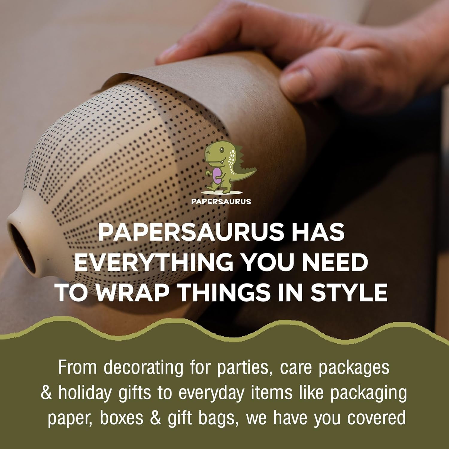 Kraft Brown Wrapping Paper Roll 48" X 1,800" (150 Ft) – 100% Recyclable Craft Construction and Packing Paper for Use in Moving, Bulletin Board Backing and Paper Tablecloths