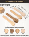 BB3 Spoon Carving Kit Wood Carving Spoon Blank Wood for Whittling Unfinished Wood Blocks Carving Blanks Hobby Wood Carving Blocks Wooden Blank for Carving (Alder, Walnut, Elm, Maple)