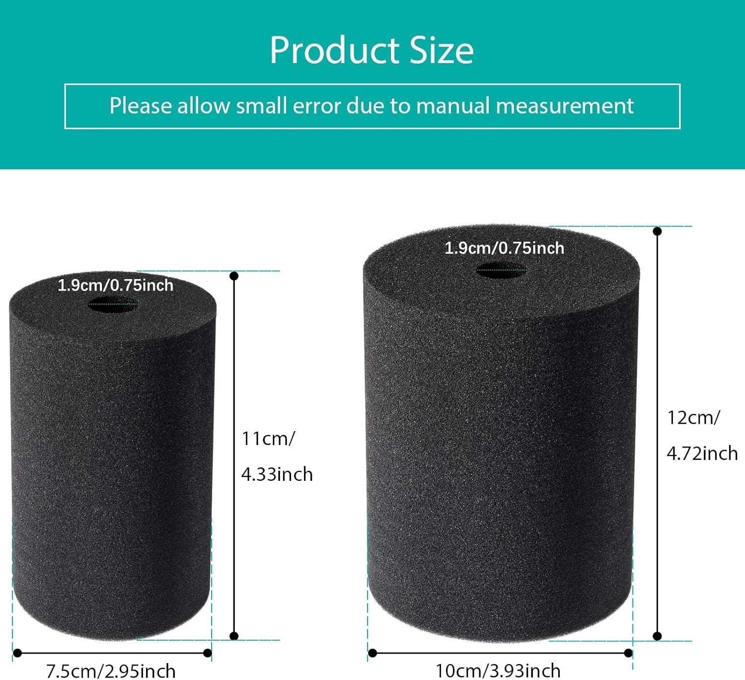 Cup Turner Foam Black Cup Turner Inserts for Tumbler Cup Elastic Sponge for Tumblers Crafting 10 Oz to 40 Oz (4)