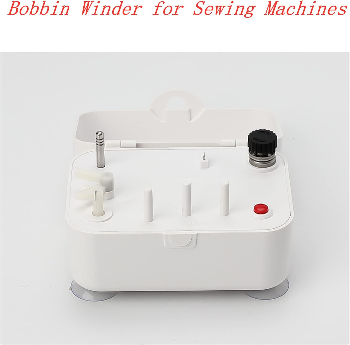 Bobbin Winder for Sewing Machines Easy to Carry Portable Automatic Bobbin Winding Machine with 25Pcs Plastic Bobbins for Sewing and Crafts Use