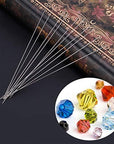 40 PCS Beading Needles, Seed Beads Needles Extra Fine Thin Beading Embroidery Needles Long Straight Beading Thread Needles for Bracelets Jewelry Making with Needle Threaders and Sewing Pin Cushion