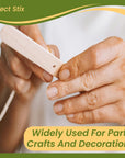Wooden Poplar Wood Craft Sticks. Jumbo Size, 6 X 3/4, Wood, Natural Poplar Wood, 500Ct. Multipurpose Craft, Popsicles, Waxing, Arts and Crafts.