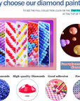 12 Pack Diamond Painting Kits for Adults 5D Diamond Art Kit Paint by Number for Beginners, DIY Paint with round Full Drill Diamonds Paintings Gem Art for Home Wall Decor Gift (12X16 Inch