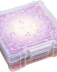 6953AB Clearview 6" X 6" Box Art & Craft Organizer, [1] Plastic Storage Case, Clear