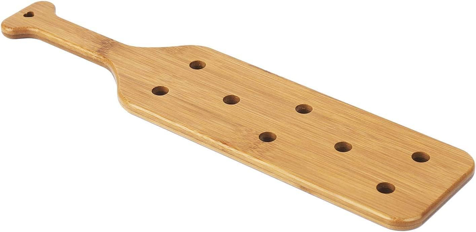 14Inch Bamboo Paddle with Holes, Solid Wood Paddle with Smooth Surface, 1 Pack,1