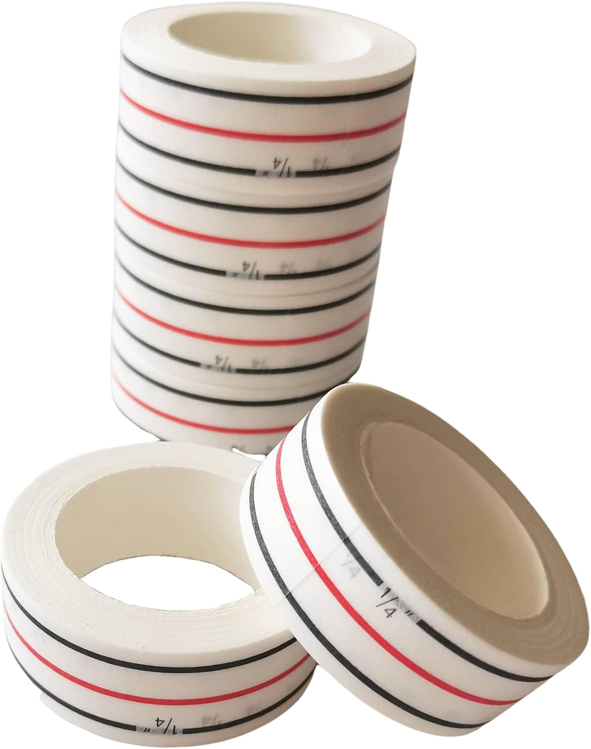 1/4" Seam Diagonal Seam Tapes 10Yard Each Roll Sewing Basting Tape for Stitching Straight Diagonal Seams Instruction Tool Seamingly Accurate Seam Guide for Sewing Machines (2)