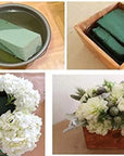 6Pc Wet Fresh Floral Foam Blocks Green Florist Foam Bricks for Spring Fresh Flower Arrangement and Crafts Supply 8.9(L) X 3.9(W) X 3(H)
