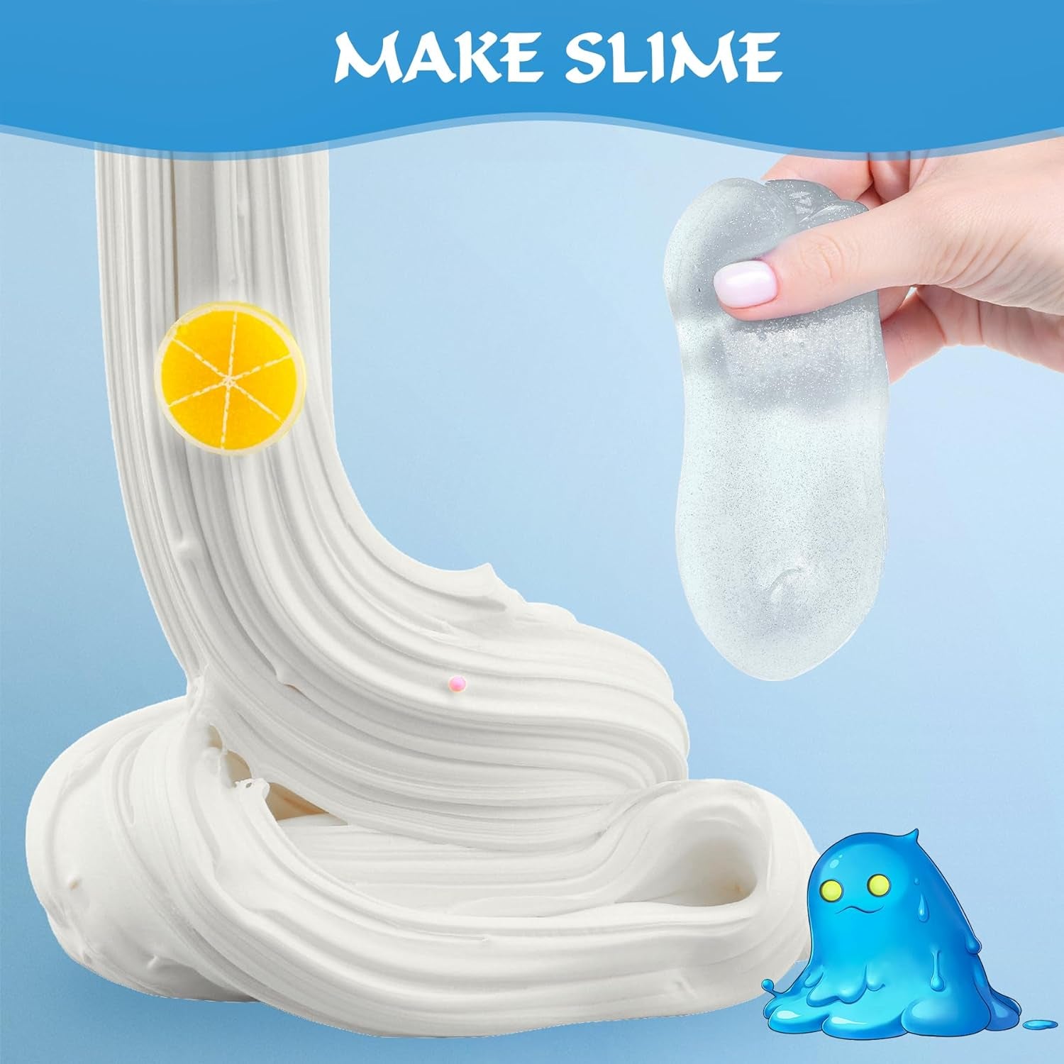 Foam Soft Clay for Slime, 500G(17.6OZ) Lightweight Moldable Air Dry Clay Suitable for DIY Creative Art Design/Creative Crafts Sanding or Shaping with Sculpting Tools,White