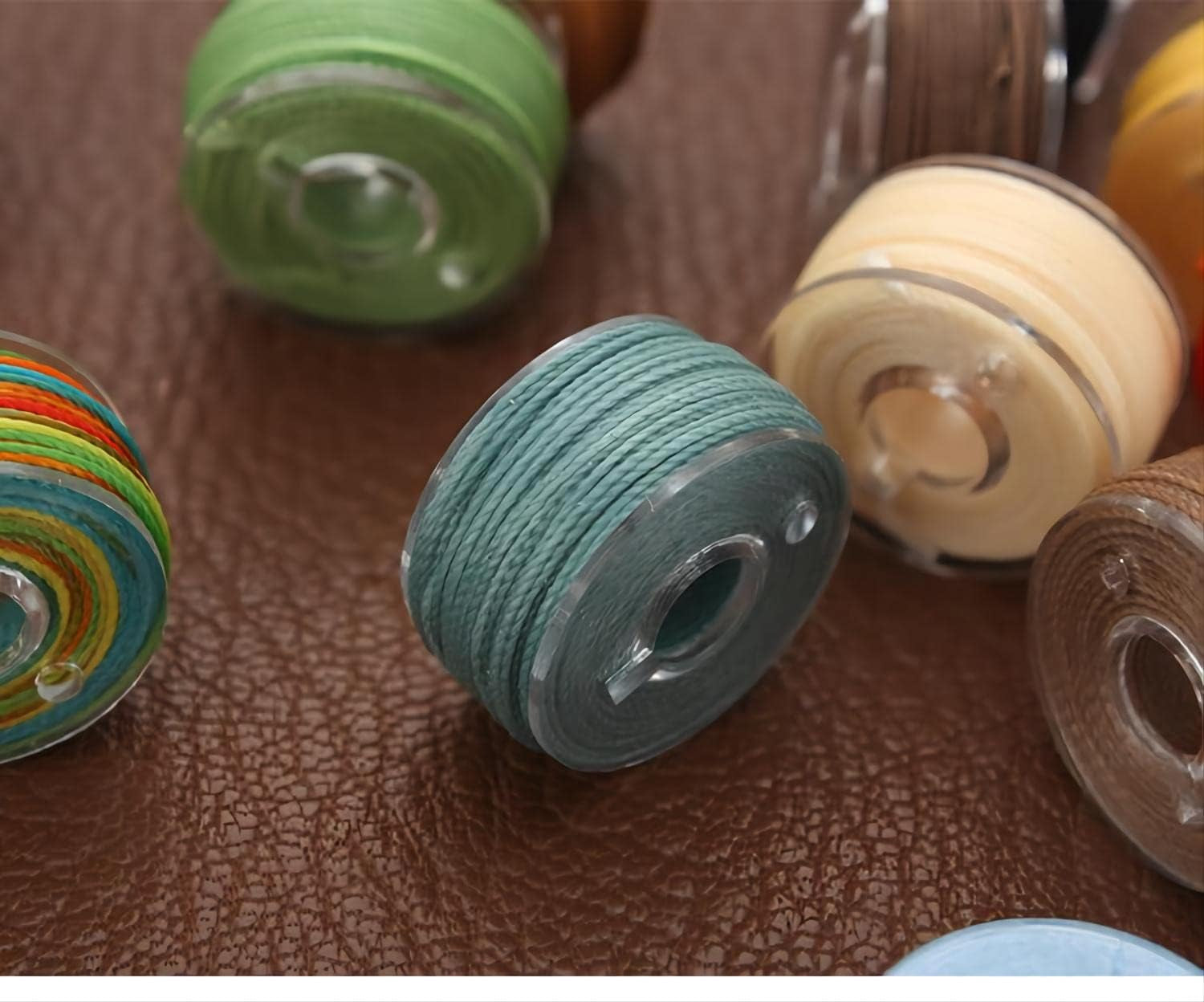 Waxed String 25 Colors 0.6Mm 382 Yard | Waxed Polyester Cord Wax Cotton Cord Waxed Thread for Bracelets Necklace Jewelry Making Friendship Bracelet (25 Colors)