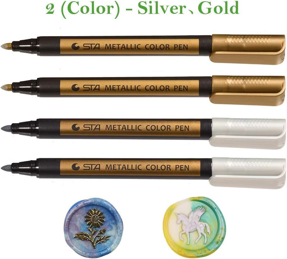 Wax Seal Pen Kit, Special Wax Seal Pen for Decorating Wax Seal Stamp, Fit All Wax Seal Beads or Wax Seal Sticks, Ideal Tool for Wedding Wax Envelope Seal Stamp Decor