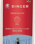 | Gathering Presser Foot for Low-Shank Sewing Machines, Simutaneously Trims & Hems Edges, Zig-Zag and Over-Edge Stitches - Sewing Made Easy