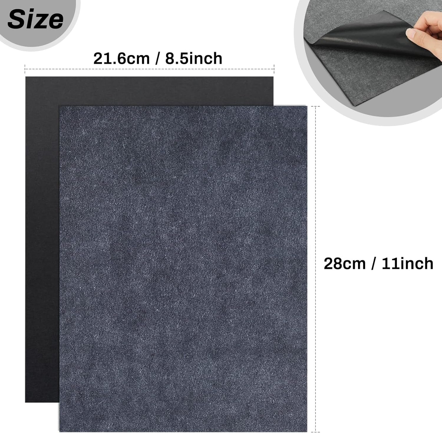 Carbon Transfer Copy Paper with Embossing Stylus Tool for Tracing,  30 Sheets Graphite Transfer Tracing Paper with 5 Pcs Embossing Dot Tools for Tracing on Wood, Paper, Canvas (8.5 by 11 Inch)