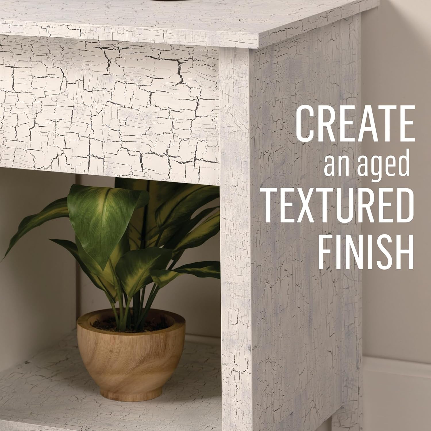 Home Decor Chalk Furniture & Craft Acrylic Paint in Assorted Colors, 8 Ounce, Crackle