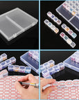 56 Slots Diamond Painting Storage Containers, 56 Girds 1 Pack, Bead Storage Containers, Diamond Art Organizer Box, Diamond Painting Accessories, Embroidery Storage with Label Stickers