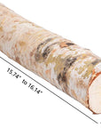 6 Pack Large Birch Logs for Fireplace Unfinished Wood Crafts DIY Home Decorative Burning(Logs:2.4"-3.1" Dia. X 16" Long)