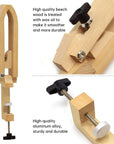 Stitch Pony, Beech Wood Foldable Leather-Pony Table Desktop Stitching Pony Horse Clamp,Leather Sewing Pony Horse Clamp for DIY Hand Stitching Leather Clamping