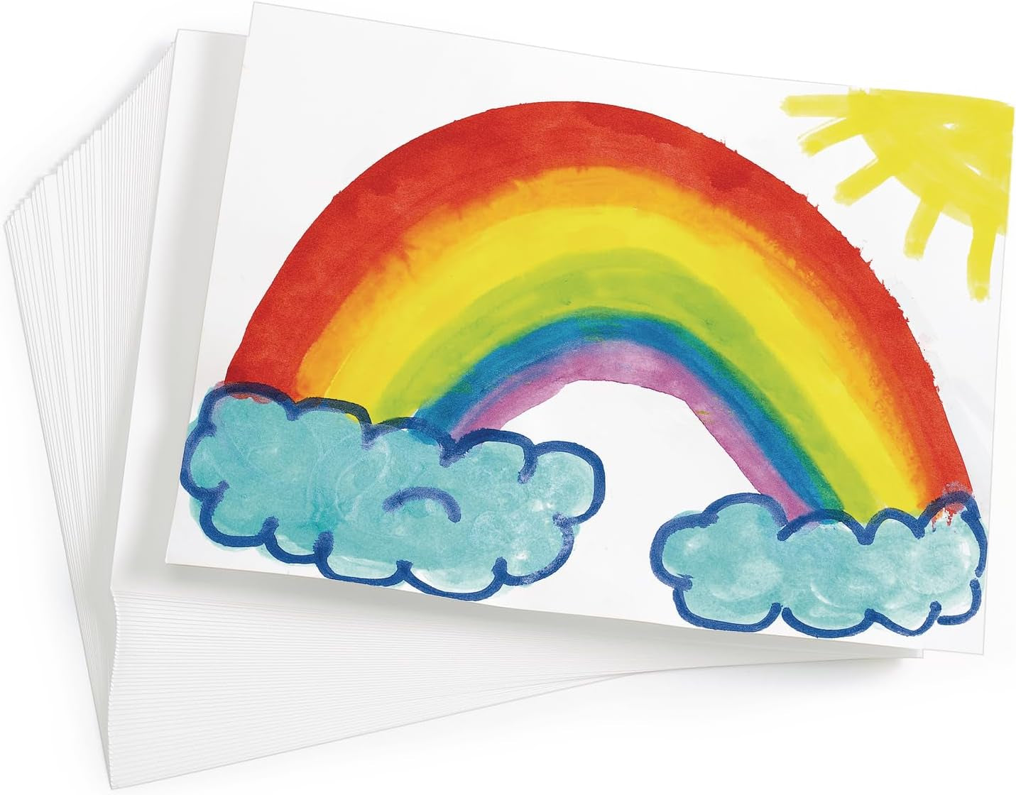 Art Paper, 9" X 12" Painting &amp; Craft Paper, Finger Paints, Watercolor, Tempera, Drawing, Art Room &amp; Homeschool Crafts 100 Sheets