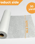 Medium Weight White Iron-On Non-Woven Fusible Interfacing: 16.5" X 30Yd Medium Weight Non-Woven Interfacing Iron on Polyester Single-Sided Interfacing for DIY Crafts Supplies