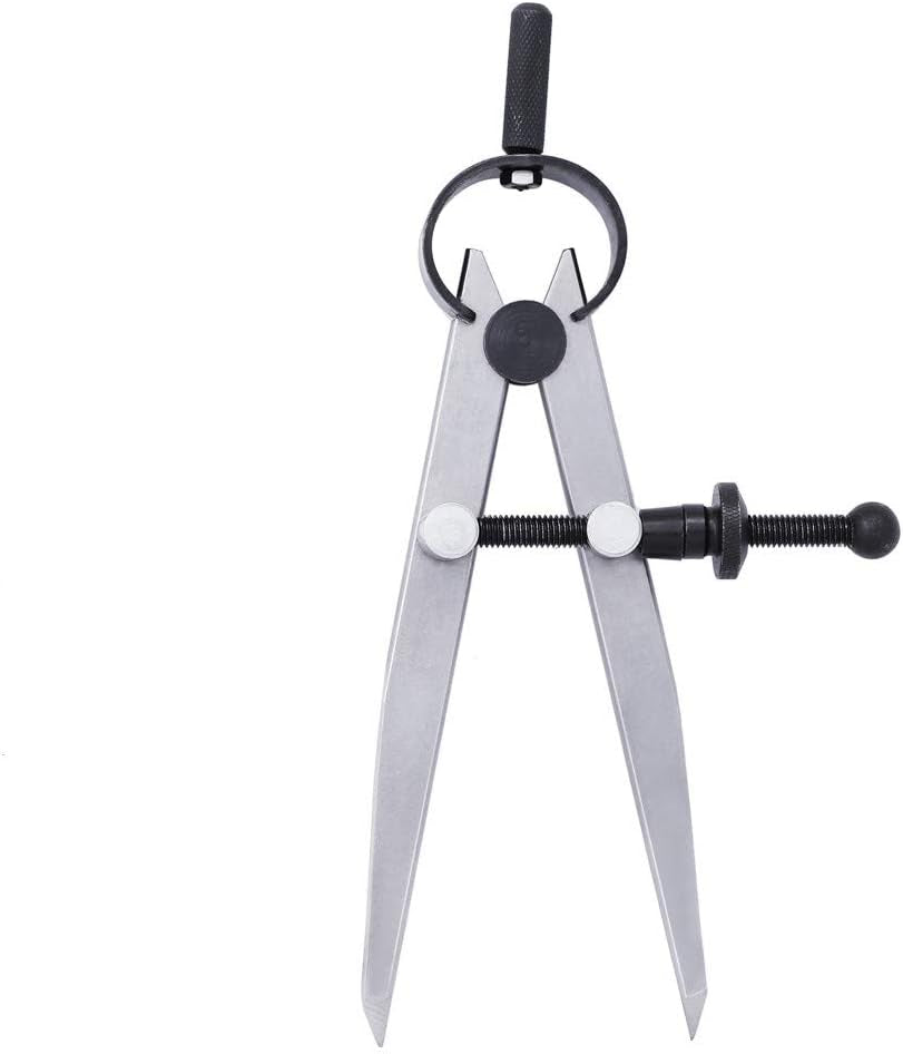 Leathers DIY Adjustable Edge Creaser Wing Divider,Rotating Craft Tool Leathercraft Compasses, Compass Drawing Tool (4 Inch)
