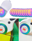 45Mm Rotary Cutter Blades,Replacement Blades,Fits Fiskars,Olfa,Martelli,Dremel,Truecut,Dafa,Sks-7,Fabric Cutting Blades Refill for Quilting Scrapbooking Sewing Arts &Crafts,10 Pack (Rainbow)